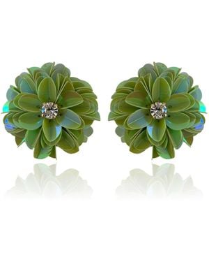 PINAR OZEVLAT Blossom Studs Pistachio - Green