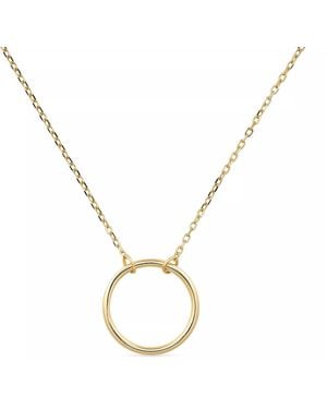 Elk & Bloom Circle Disc Necklace - Metallic