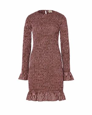 Par & Escala Matilda Short Dress - Brown
