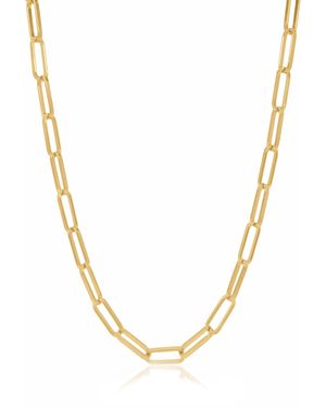 VIEA Abby Paperclip Chain Necklace - Metallic