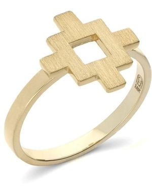 Sheida Farrokhi Minimal Flower Ring - Metallic