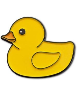 Make Heads Turn Enamel Pin Rubber Duck - Yellow