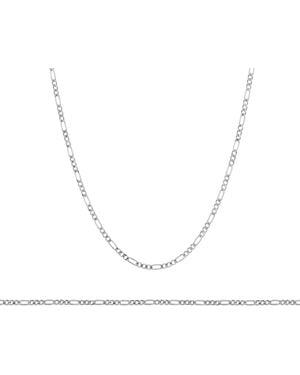 Bermuda Watch Company Annie Apple Lucinda Sterling Silver Curb Chain Necklace - Metallic