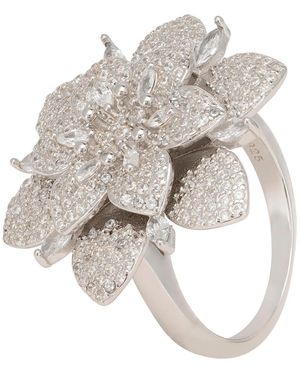 LÁTELITA London Primrose Flower Cocktail Ring - Metallic