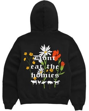 Dont Eat the Homies Flower Hoodie - Black