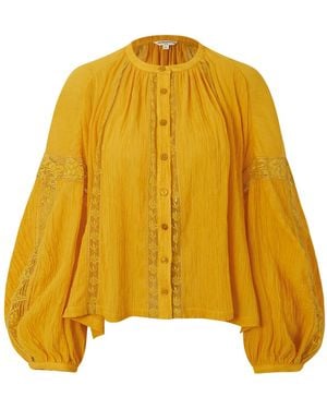 Pecanpepperpelican Honey Bubble Long Sleeve Top - Yellow