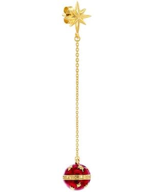 True Rocks Vintage Star Globe Chain Drop Earrings - Multicolour