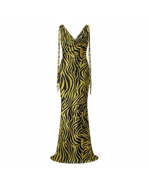 Lolam Beatrice Dress Zebra - Green