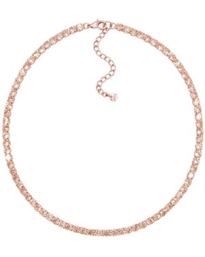 Uchi and Soto Shikaku Rose Stone Tennis Necklace - Metallic