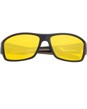 Breed Aquarius Polarized Tr90 Wrap Sunglasses - Yellow