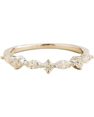 Juvetti Markiz Ring Set With Diamonds - Metallic