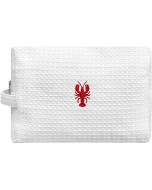 Lilly Loves Lobster Waffle Bag - White