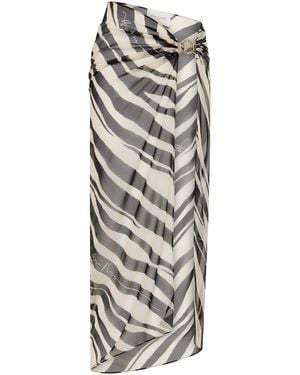 Aura Maris Dea Maris Draped Skirt - Gray