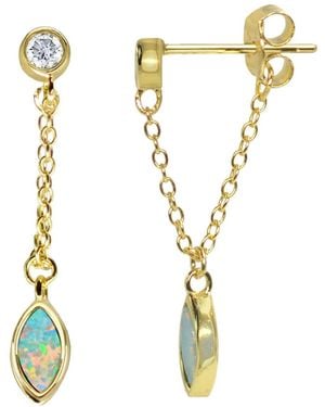 KAMARIA Full Swing Opal Earrings - Metallic