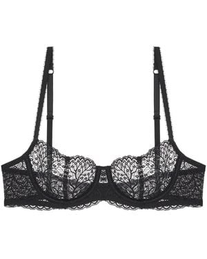 Journelle Allegra Balconette Bra Noir - Brown