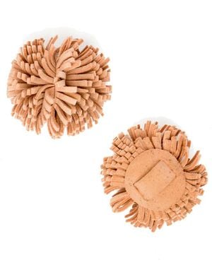 Alterre Blush Suede Pom Pom - Metallic