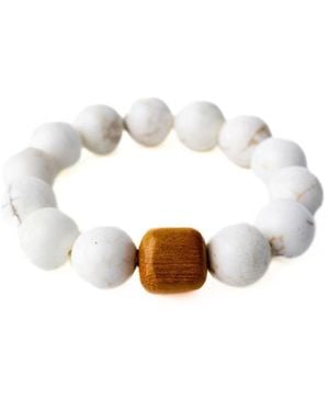 Whale Tail Weaving The Cobblestone Bracelet - White