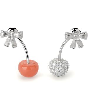 Freqnc Atelier Ma Chérie Agate Cherry Earrings - Metallic