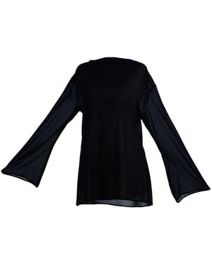 The Ethos Studio Ana Blouse-Dress - Black