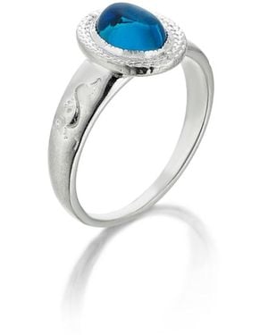 Stefan Tiron Koi Silva Ring - Blue