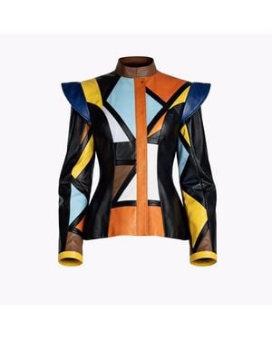 Zasta Studio The Vigaro Two Italian Leather Jacket & Long Skirt - Black