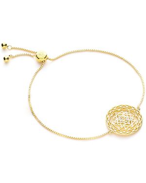 Seven Saints Sri Yantra Supreme Manifestor Bracelet, Over Sterling - Metallic