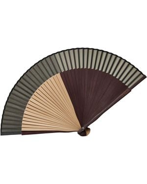 Penelope Parasols Neutrals Espresso Fan - Brown
