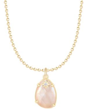KAMARIA Stella Pearl Doublet Pendant Necklace With Star Charm - Metallic