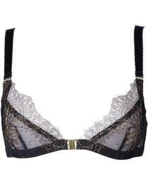 Something Wicked Arabella Lace Sheer Non-Wired Bra - Gray