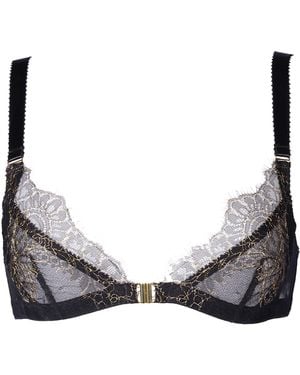 Something Wicked Arabella Lace Sheer Non-Wired Bra - Grey