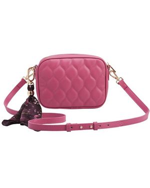 Fable England Alice Quilted Camera Bag - Pink