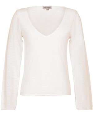 Anse Victorin Odette Silk Cashmere Pullover - Pink