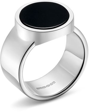 Rahul Patel Collection Genesis Onyx Ring - Metallic