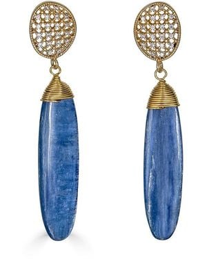 Loni Paul Jewelry Kyanite Dangle Earrings - Blue