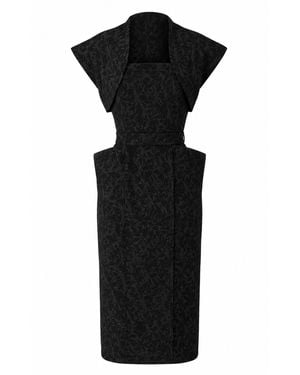 SACHA DRAKE Samba Convertible Jacquard Dress & Bolero Set - Black
