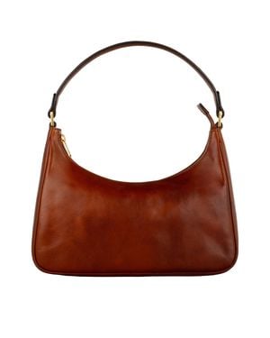 Time Resistance Cognac Leather Handbag For – The Bluest Eye - Brown