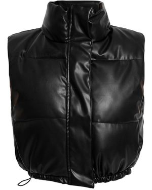Ats the Label Riley Quilted Leather Vest - Black