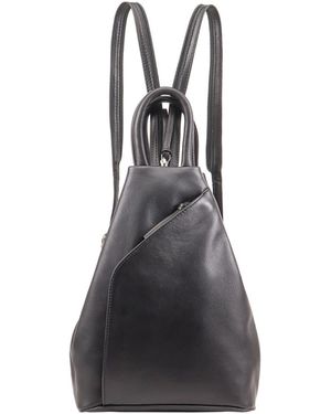 Lloyd Baker Zue Leather Backpack - Black