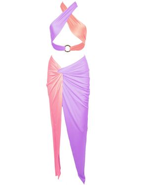 Ak Royalty Resortwear St Tropez Set Lilac - Pink