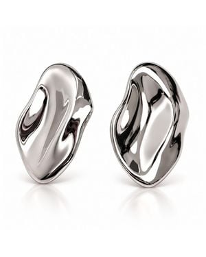 Anice’ by Angel Chai Sculptural Earring - Metallic
