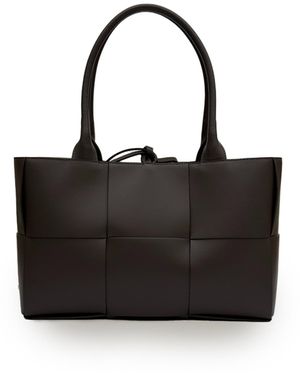 Apatchy London The Tori Chocolate Leather Tote - Black