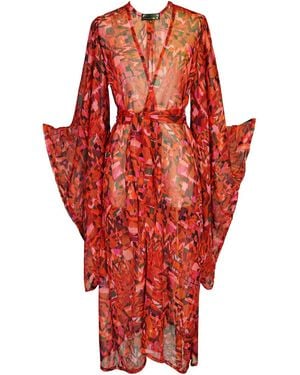Jennafer Grace Electric Sangria Kimono - Red