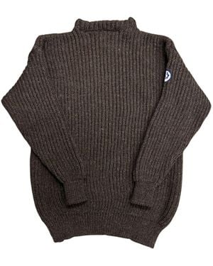Arthur Beale Erebus Boat Neck Pullover - Grey