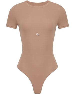 GOD SAVES QUEENS Neutrals Second Skin T-Shirt Bodysuit Nude - White