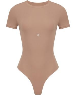 Second Skin Solution Neutrals Second Skin T-Shirt Bodysuit Nude - White