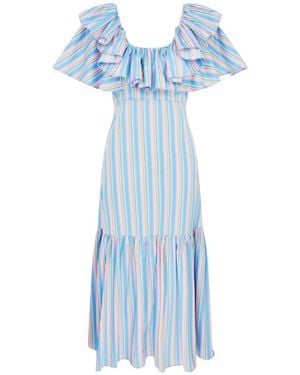 Lisa The Label La La Lady Peggy Lipton Dress - Blue