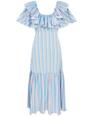 Lisa The Label La La Lady Peggy Lipton Dress - Blue