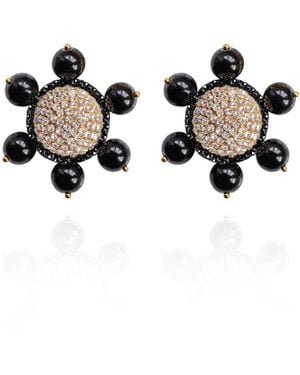 Saule Label Jolie Clip On Earrings - Black
