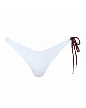 Belletage Swimwear The Beverly Hills Wifey Reversible Bottom - White
