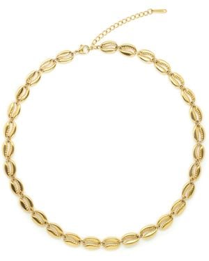 Salty Cali Puka Statement Necklace - Metallic